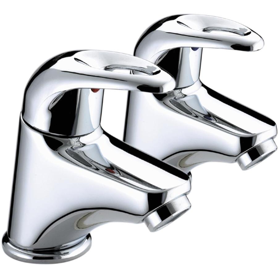 Bristan Java Basin Pillar Taps Chrome J 1/2 C