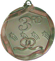 60mm 3rd Place Medallion (Antique Bronze)