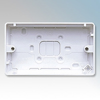 MK Logic Plus Box 2 Gang Surface Moulded 30mm (White)