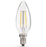 LED Filament Candle Lamp 2W SES Clear 