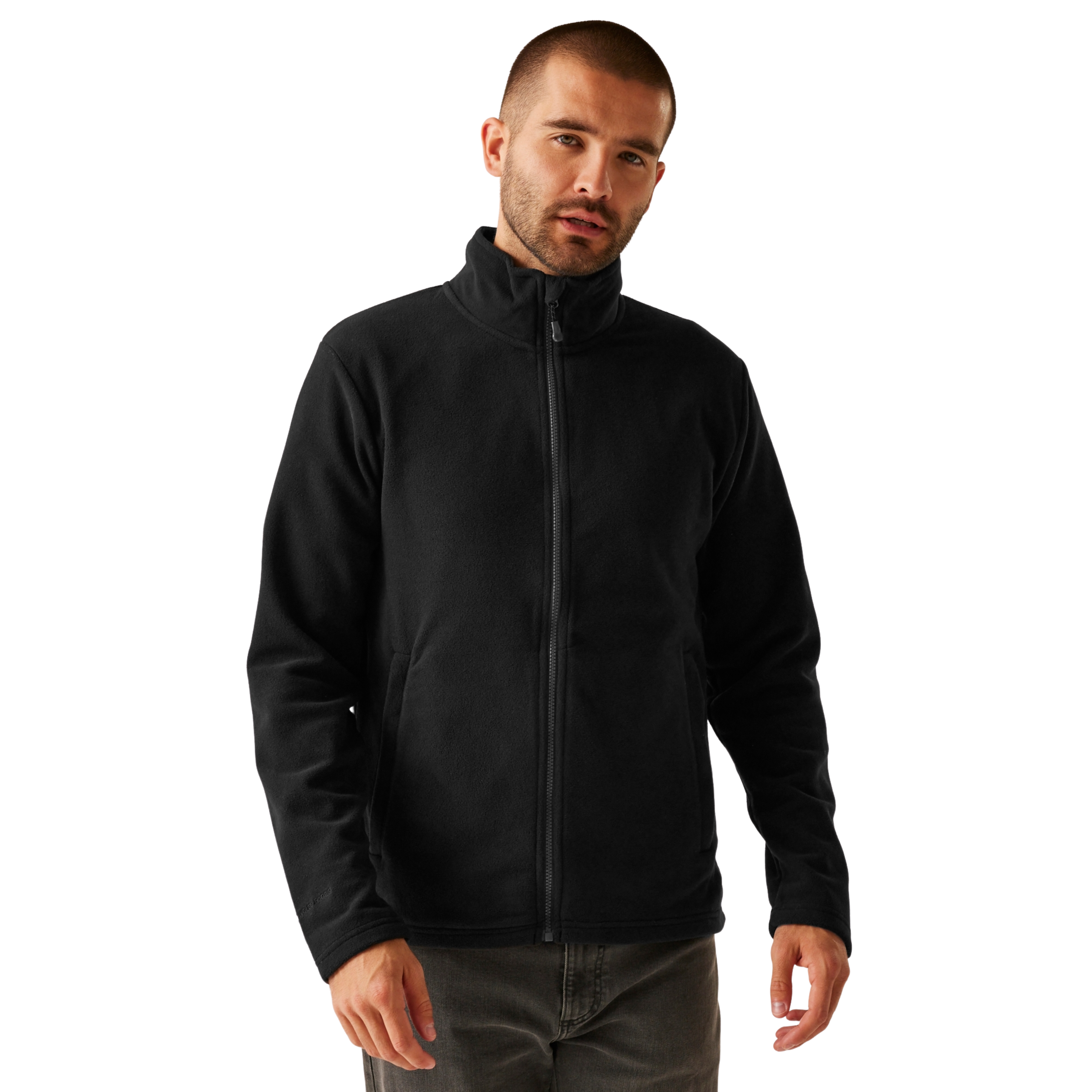 Regatta Men's Honestly Made Recycled Full Zip Microfleece, Black