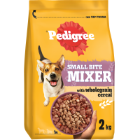 Pedigree Adult Dog Small Bite Mixer with Wholegrain Cereals Dry Food 6x2kg DG72Y