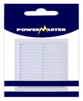 POWERMASTER 4" WHITE FIXED LOUVRE VENT