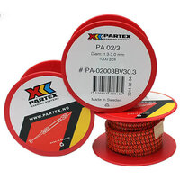 Partex PA 02/3 Black 3 on Orange Coloured Cable Marker (1000)
