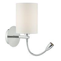 FETA WALL LIGHT LED, POLISHED CHROME BASE ONLY