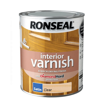 Ronseal Quick Dry Varnish - Clear Satin 2.5L