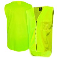 Hi-Vis Vest, Day Only, Zip, Yellow