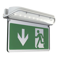 ANSELL HARRIER IP65 LED 3M/NM EXIT SIGN C/W LEGEND, SELF-TEST
