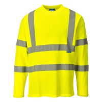PORTWEST HI-VIS T-SHIRT LONG SLEEVES