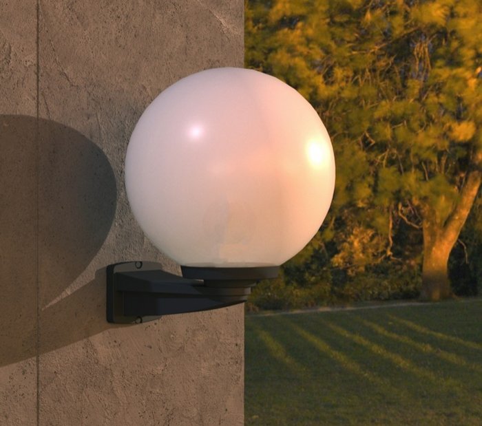 Fumagalli Nardo Globe 250 Opal Lantern Black