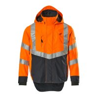 Mascot Harlow 15501-231-14010 Outer Shell Jacket Hi-Visibility Orange/Navy
