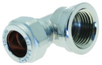 15mm X 1/2 INCH FI COMP ELBOW CP