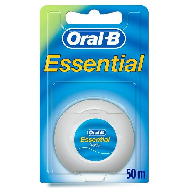 Oral B Essential Dental Floss Regular 50m X 12