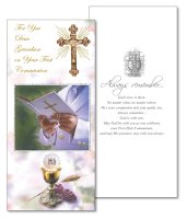 Communion Boxed Card/Grandson   (C23511)