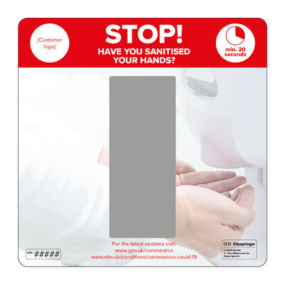 Station désinfectante pour les mains murale - distributeur simple