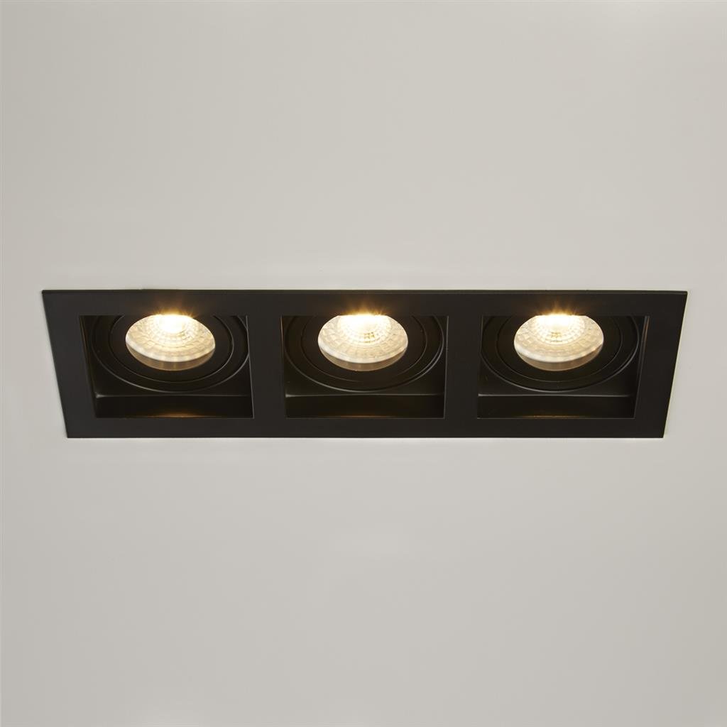 Searchlight Grid 3 Black Spotlight