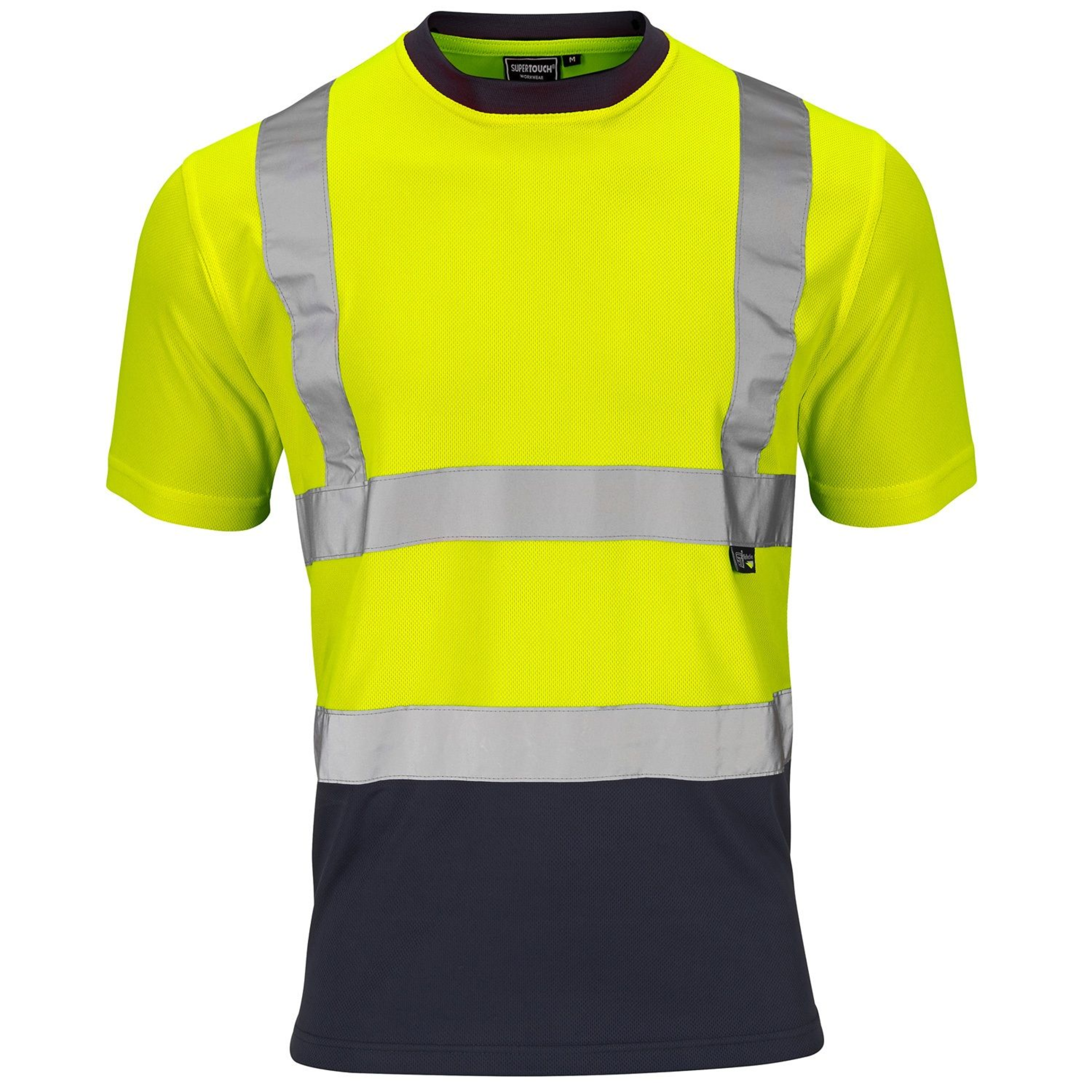 Supertouch, Hi-Vis 2 Tone Yellow/Navy T-Shirt