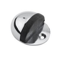 J34710 SATIN CHROME SHIELDED OVAL DOOR STOP