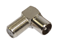F to Co-ax Right Angled Adapter