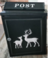 POST BOX STAG BLACK/WHITE