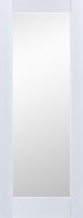 Doras Shaker White Primed Clear Glass 1 Lite 1981x711mm (78x28 inch) (To Order)