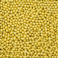 Sugared Balls Metallic Gold - 4mm