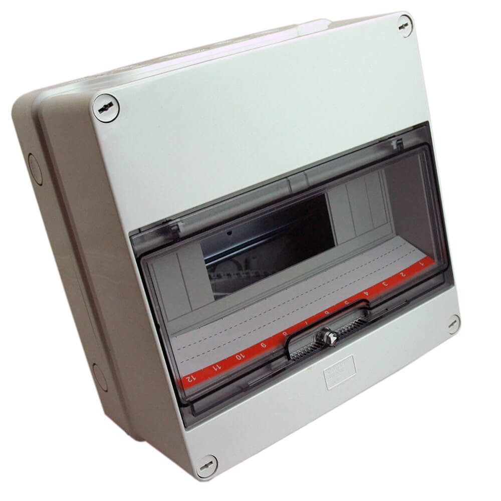 Gewiss GW40005 IP55 Surface Mounted Enclosure 12 Module CSE Industrial Electrical Distributors Ltd