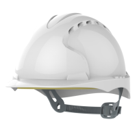 JSP EVO®2 Safety Helmet, Slip Ratchet, Vented, White
