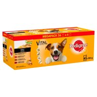 Pedigree Dog Pouches Mixed Selection in Gravy 40 for 36x100gm Mega Pack