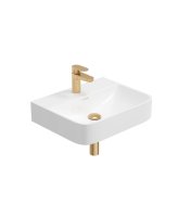 HORIZON SQUARE 50CM AND BRUSHED GOLD BOTTLE TRAP