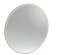 ALDERBURY 1000MM ILLUMINATED CIRCULAR MIRROR BRUSHED BRASS