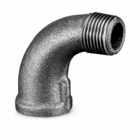 Crane Malleable Black 1/2in 192 90&deg; Male to Female Bend