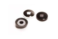 WHITE PLASTIDOME DOME HEADS FOR No8 SCREWS