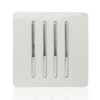 TRENDI 4 GANG 2 WAY SWITCH WHITE