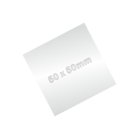 50 x 50mm (2 x 2'')Silver Engraving Plate - C