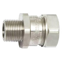 Conduit Gland 25mm M25 Nickel Plated Brass