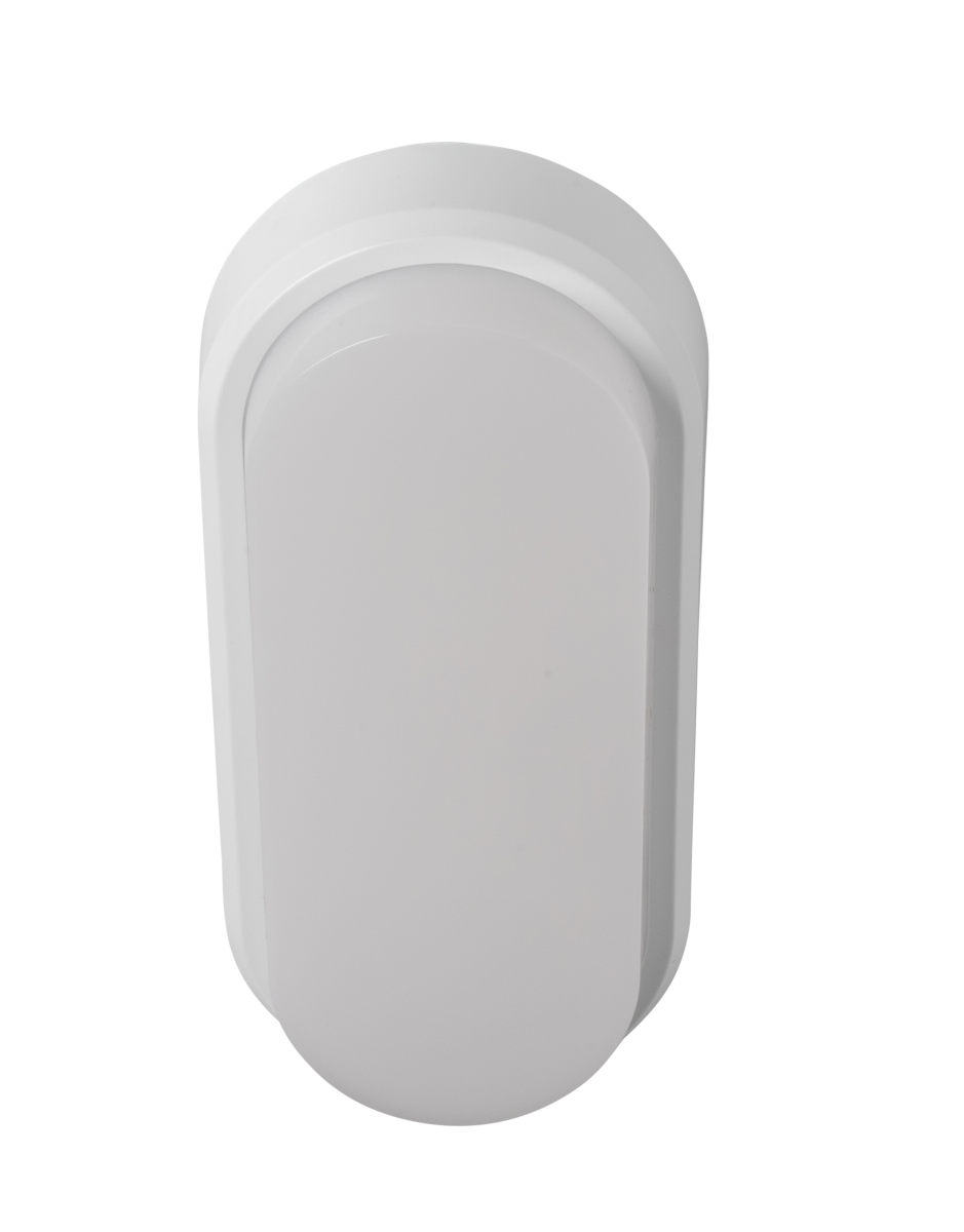 Robus Ohio 8W/12W/18W CCT IP54 Oval Bulkhead with Black & White Trims