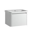 Tucker French Herts 600mm Wall Mounted Single Drawer Basin Unit White