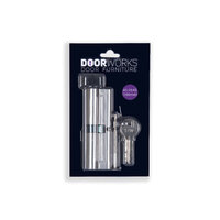 DW Euro Cylinder Key/Key 45:10:45mm (100mm) Nickel