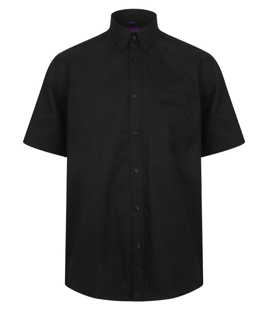 HENBURY MEN'S WICKING, ANTI-BAC, QUICK DRY SHORT SLEEVED SHIRT
