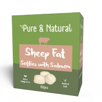 Pure & Natural Sheep Fat Softies Salmon 80pcs 265gm