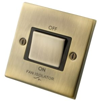 Antique Brass Fan Isolator Switch