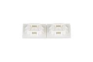 Panduit 4 way Adhesive Backed Cable Tie Mounts, 25.4mm x 25.4mm