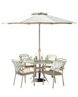 Berkeley 4 Seater Cast Aluminium Round Set