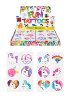 Tattoos Mini 4cm Unicorn - CDU of  96