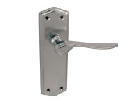 J33416 SATIN CHROME STELLER LEVER LATCH SET