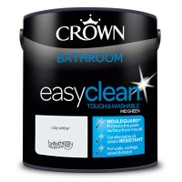 Crown Paint Easyclean Bathroom   Clay White 2.5l