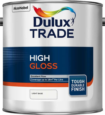Dulux Trade High Gloss Light Base 2.5L Paint 5183187