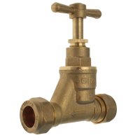 15mm CxC Stopcock Brass 301606