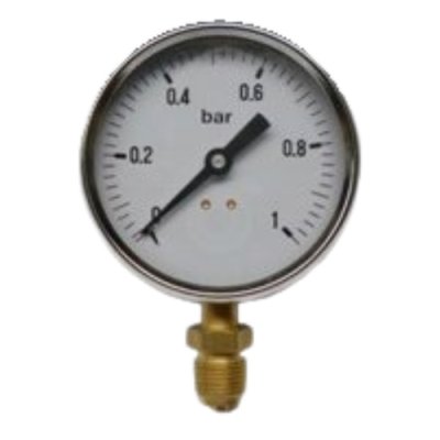 Manometer Ø100 0/1bar 1/2 radial